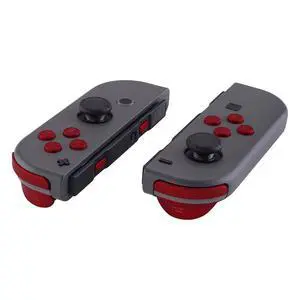 DIY Full Set Buttons for Nintendo Switch & Switch OLED, Custom Replacement Buttons for JoyCon, ABXY Direction Keys SR SL L R ZR ZL + - Home Capture Trigger Buttons Springs - Scarlet Red @ DIY Full Set Buttons for Nintendo Switch & Switch OLED, Custom Replacement Buttons for JoyCon, ABXY Direction Keys SR SL L R ZR ZL + - Home Capture Trigger Buttons Springs - Scarlet Red @