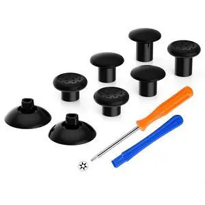ThumbsGear Interchangeable Thumbstick for Xbox Controller - Improve Comfort - Black 3 Height Domed & Concave Grips Ergonomic Adjustable Joystick for Xbox Seires X/S, for Xbox One S/X/Elite @ ThumbsGear Interchangeable Thumbstick for Xbox Controller - Improve Comfort - Black 3 Height Domed & Concave Grips Ergonomic Adjustable Joystick for Xbox Seires X/S, for Xbox One S/X/Elite @