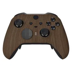 Wood Grain Patterned Faceplate Cover, Soft Touch Front Housing Shell Case Replacement Kit for Xbox One Elite Series 2, Xbox Elite 2 Core Controller Model 1797 - Accent Rings Included @ Wood Grain Patterned Faceplate Cover, Soft Touch Front Housing Shell Case Replacement Kit for Xbox One Elite Series 2, Xbox Elite 2 Core Controller Model 1797 - Accent Rings Included @
