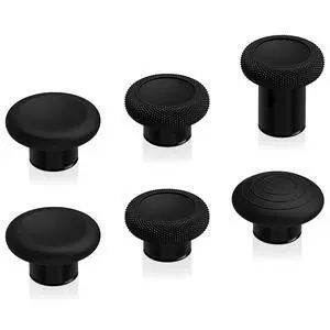 6 in 1 Metal Replacement Thumbsticks for Xbox Elite Series 2 Controller, Metallic Black Swappable Magnetic Analog Stick Joystick Caps for Xbox Elite 2 Core Controller (Model 1797) @ 6 in 1 Metal Replacement Thumbsticks for Xbox Elite Series 2 Controller, Metallic Black Swappable Magnetic Analog Stick Joystick Caps for Xbox Elite 2 Core Controller (Model 1797) @