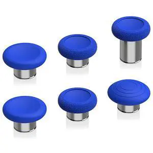 6 in 1 Metal Replacement Thumbsticks for Xbox Elite Series 2 Controller, Blue & Metallic Silver Swappable Magnetic Analog Stick Joystick Caps for Xbox Elite 2 Controller -Model 1797 @ 6 in 1 Metal Replacement Thumbsticks for Xbox Elite Series 2 Controller, Blue & Metallic Silver Swappable Magnetic Analog Stick Joystick Caps for Xbox Elite 2 Controller -Model 1797 @