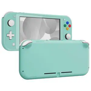 Misty Green DIY Replacement Shell for Nintendo Switch Lite, NSL Handheld Controller Housing w/Screen Protector, Custom Case Cover for Nintendo Switch Lite @ Misty Green DIY Replacement Shell for Nintendo Switch Lite, NSL Handheld Controller Housing w/Screen Protector, Custom Case Cover for Nintendo Switch Lite @