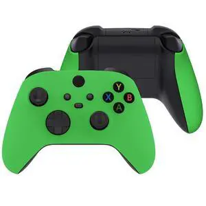 Side Rails Grips Shell for Xbox Series X & S Controller, Green Soft Touch Grip Custom Accessories Back Panels Cover Faceplate for Xbox Core Wireless Controller @ Side Rails Grips Shell for Xbox Series X & S Controller, Green Soft Touch Grip Custom Accessories Back Panels Cover Faceplate for Xbox Core Wireless Controller @