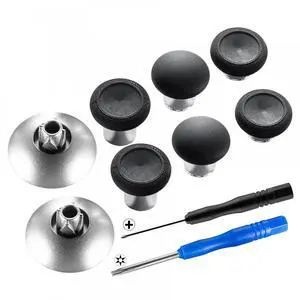 8 in 1 Magnetic Metal Thumbsticks for Xbox Series X/S, for Xbox One S/X & PS4 Slim/Pro Controllers with T8H Screwdrivers - Black @ 8 in 1 Magnetic Metal Thumbsticks for Xbox Series X/S, for Xbox One S/X & PS4 Slim/Pro Controllers with T8H Screwdrivers - Black @