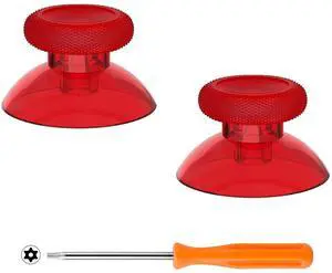 Replacement Thumbsticks for Xbox Series X/S Controller, Joysticks Repair Kit Accessories, Custom Analog Stick Buttons for Xbox One S/X/Elite Controller - Clear Red @ Replacement Thumbsticks for Xbox Series X/S Controller, Joysticks Repair Kit Accessories, Custom Analog Stick Buttons for Xbox One S/X/Elite Controller - Clear Red @