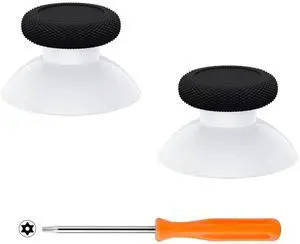 Replacement Thumbsticks for Xbox Core Wireless Controller, Joysticks Repair Kit for Xbox Series X/S Controller, Custom Analog Stick Buttons for Xbox One S/X/Elite - Robot White & Black @ Replacement Thumbsticks for Xbox Core Wireless Controller, Joysticks Repair Kit for Xbox Series X/S Controller, Custom Analog Stick Buttons for Xbox One S/X/Elite - Robot White & Black @