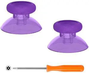 Replacement Thumbsticks for Xbox Core Wireless Controller, Joysticks Repair Kit for Xbox Series X/S Controller, Custom Analog Stick Buttons for Xbox One S/X/Elite - Clear Atomic Purple @ Replacement Thumbsticks for Xbox Core Wireless Controller, Joysticks Repair Kit for Xbox Series X/S Controller, Custom Analog Stick Buttons for Xbox One S/X/Elite - Clear Atomic Purple @