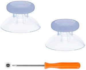 Replacement Thumbsticks for Xbox Core Wireless Controller, Joysticks Repair Kit for Xbox Series X/S Controller, Custom Analog Stick Buttons for Xbox One S/X/Elite - Clear Glacier Blue @ Replacement Thumbsticks for Xbox Core Wireless Controller, Joysticks Repair Kit for Xbox Series X/S Controller, Custom Analog Stick Buttons for Xbox One S/X/Elite - Clear Glacier Blue @