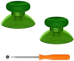 Replacement Thumbsticks for Xbox Series X/S Controller, Joysticks Repair Kit Accessories, Custom Analog Stick Buttons for Xbox One S/X/Elite Controller - Clear Green @ Replacement Thumbsticks for Xbox Series X/S Controller, Joysticks Repair Kit Accessories, Custom Analog Stick Buttons for Xbox One S/X/Elite Controller - Clear Green @