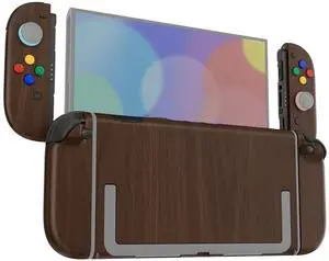 DIY Replacement Shell Buttons for Nintendo Switch 2, Custom Full Set Rear Back Plate Controller Housing with Buttons for Switch 2 Handheld Console & Joycon 2 - Deluxe Version - Wood Grain @ DIY Replacement Shell Buttons for Nintendo Switch 2, Custom Full Set Rear Back Plate Controller Housing with Buttons for Switch 2 Handheld Console & Joycon 2 - Deluxe Version - Wood Grain @