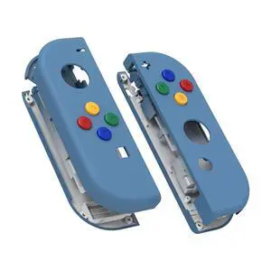 DIY Replacement Shell Buttons for Nintendo Switch & Switch OLED, Airforce Blue Custom Soft Touch Housing with Corlorful Button for Joycon Handheld Controller - Console Shell NOT Included @ DIY Replacement Shell Buttons for Nintendo Switch & Switch OLED, Airforce Blue Custom Soft Touch Housing with Corlorful Button for Joycon Handheld Controller - Console Shell NOT Included @