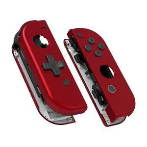 Soft Touch Red Joycon Handheld Controller Housing (D-Pad Version) with Full Set Buttons, DIY Replacement Shell Case for Nintendo Switch & Switch OLED Joy-Con Console Shell NOT Included @ Soft Touch Red Joycon Handheld Controller Housing (D-Pad Version) with Full Set Buttons, DIY Replacement Shell Case for Nintendo Switch & Switch OLED Joy-Con Console Shell NOT Included @