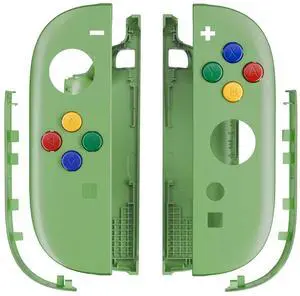Replacement Shell Buttons for Joycon 2, Custom Housing Faceplate Case + Decorative Strips + ABXY Direction Keys + Tools for Nintendo Switch 2 Controller - Essence Version - Matcha Green @ Replacement Shell Buttons for Joycon 2, Custom Housing Faceplate Case + Decorative Strips + ABXY Direction Keys + Tools for Nintendo Switch 2 Controller - Essence Version - Matcha Green @