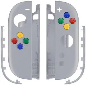 Replacement Shell Buttons for Joycon 2, Custom Housing Faceplate Case + Decorative Strips + ABXY Direction Keys + Tools for Nintendo Switch 2 Controller - Essence Version - New Hope Gray @ Replacement Shell Buttons for Joycon 2, Custom Housing Faceplate Case + Decorative Strips + ABXY Direction Keys + Tools for Nintendo Switch 2 Controller - Essence Version - New Hope Gray @