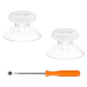 Replacement Thumbsticks for Xbox Series X & S Controller, Joysticks Repair Kit for Xbox Wireless Controller, Custom Analog Stick Buttons for Xbox One S/X/Elite Controller - Clear @ Replacement Thumbsticks for Xbox Series X & S Controller, Joysticks Repair Kit for Xbox Wireless Controller, Custom Analog Stick Buttons for Xbox One S/X/Elite Controller - Clear @