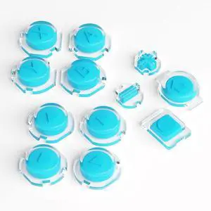 Replacement Two-Tone Jelly Buttons for JoyCon, Blue & Clear with Symbols Custom Controller ABXY Direction Home Capture + - Keys, DIY Action Face Buttons for Nintendo Switch & Switch OLED @ Replacement Two-Tone Jelly Buttons for JoyCon, Blue & Clear with Symbols Custom Controller ABXY Direction Home Capture + - Keys, DIY Action Face Buttons for Nintendo Switch & Switch OLED @
