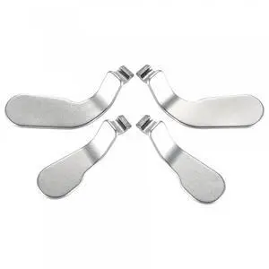 4 pcs Metal Stainless Steel Paddles Hair Trigger Locks Replacement Parts Video Games Accessories Kits for Xbox One Elite, Elite Series 2, Elite 2 Core Controller @ 4 pcs Metal Stainless Steel Paddles Hair Trigger Locks Replacement Parts Video Games Accessories Kits for Xbox One Elite, Elite Series 2, Elite 2 Core Controller @