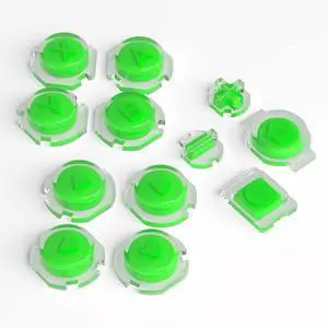 Replacement Two-Tone Jelly Buttons for JoyCon, Green & Clear with Symbols Custom Controller ABXY Direction Home Capture + - Keys, DIY Action Face Buttons for Nintendo Switch & Switch OLED @ Replacement Two-Tone Jelly Buttons for JoyCon, Green & Clear with Symbols Custom Controller ABXY Direction Home Capture + - Keys, DIY Action Face Buttons for Nintendo Switch & Switch OLED @