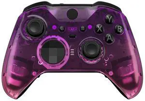Gradient Translucent Purple Rose Red Front Housing Shell Case Replacement Kit for Xbox One Elite Series 2, Xbox Elite 2 Core Controller Model 1797 - Thumbstick Accent Rings Included @ Gradient Translucent Purple Rose Red Front Housing Shell Case Replacement Kit for Xbox One Elite Series 2, Xbox Elite 2 Core Controller Model 1797 - Thumbstick Accent Rings Included @