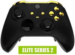 Chrome Gold Replacement Buttons for Xbox One Elite Series 2 Controller, LB RB LT RT Bumpers Triggers ABXY Start Back Sync Profile Keys for Xbox Elite Series 2 Core Controller Model 1797 @ Chrome Gold Replacement Buttons for Xbox One Elite Series 2 Controller, LB RB LT RT Bumpers Triggers ABXY Start Back Sync Profile Keys for Xbox Elite Series 2 Core Controller Model 1797 @