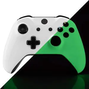 Glow in The Dark Faceplate Cover Case, Front Housing Shell Replacement Kit for Xbox One S & Xbox One X Controller (Model 1708) - Controller NOT Included @ Glow in The Dark Faceplate Cover Case, Front Housing Shell Replacement Kit for Xbox One S & Xbox One X Controller (Model 1708) - Controller NOT Included @