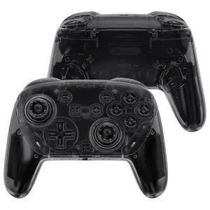 DIY Replacement Full Set Shell Buttons for Nintendo Switch 2 Pro Controller, Custom Faceplate Rear Bottom Cover with Thumbsticks ABXY Dpad ZLZR Buttons for Switch 2 Pro - Clear Slate Black @ DIY Replacement Full Set Shell Buttons for Nintendo Switch 2 Pro Controller, Custom Faceplate Rear Bottom Cover with Thumbsticks ABXY Dpad ZLZR Buttons for Switch 2 Pro - Clear Slate Black @