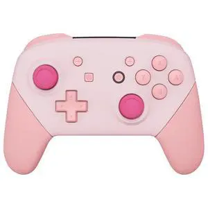 Replacement Full Set Shell Button for Nintendo Switch Pro Controller, Cherry Blossoms Pink & Puffy Pink Faceplate Backplate Handles for Switch Pro Controller @ Replacement Full Set Shell Button for Nintendo Switch Pro Controller, Cherry Blossoms Pink & Puffy Pink Faceplate Backplate Handles for Switch Pro Controller @
