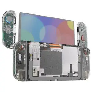DIY Replacement Shell Buttons for Nintendo Switch 2, Custom Full Set Rear Back Plate Controller Housing with Buttons for Switch 2 Handheld Console & Joycon 2 - Deluxe Version - Clear @ DIY Replacement Shell Buttons for Nintendo Switch 2, Custom Full Set Rear Back Plate Controller Housing with Buttons for Switch 2 Handheld Console & Joycon 2 - Deluxe Version - Clear @