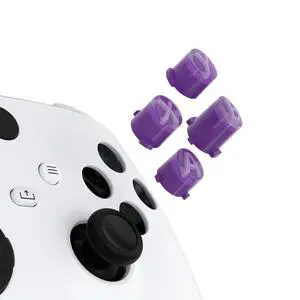 ABXY Buttons for Xbox Xbox Series X/S Controller, Three-Tone Mist Purple & Clear & Taro Purple Classic Symbols Action Buttons Replacement Prats for Xbox One S/X, Elite Series 2 Core & 1 @ ABXY Buttons for Xbox Xbox Series X/S Controller, Three-Tone Mist Purple & Clear & Taro Purple Classic Symbols Action Buttons Replacement Prats for Xbox One S/X, Elite Series 2 Core & 1 @