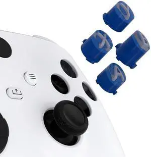 ABXY Buttons for Xbox Xbox Series X/S Controller, Three-Tone Yale Blue & Clear & New Hope Gray Classic Symbols Action Buttons Replacement Prats for Xbox One S/X, Elite Series 2 Core & 1 @ ABXY Buttons for Xbox Xbox Series X/S Controller, Three-Tone Yale Blue & Clear & New Hope Gray Classic Symbols Action Buttons Replacement Prats for Xbox One S/X, Elite Series 2 Core & 1 @