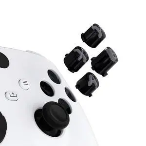 ABXY Buttons for Xbox Series X & S Controller, Three-Tone Black & Clear with Classic Gray Classic Symbols Replacement Action Button for Xbox One S/X, Elite Series 2 & 1 Wireless Controller @ ABXY Buttons for Xbox Series X & S Controller, Three-Tone Black & Clear with Classic Gray Classic Symbols Replacement Action Button for Xbox One S/X, Elite Series 2 & 1 Wireless Controller @