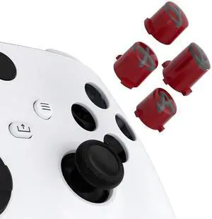 ABXY Buttons for Xbox Series X & S Controller, Carmine Red & Clear & Classic Gray with Dark Gray Classic Symbols Action Buttons for Xbox One S/X, Elite Series 2 & 1 Wireless Controller @ ABXY Buttons for Xbox Series X & S Controller, Carmine Red & Clear & Classic Gray with Dark Gray Classic Symbols Action Buttons for Xbox One S/X, Elite Series 2 & 1 Wireless Controller @
