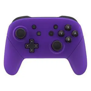 Purple Faceplate Backplate Handles for Nintendo Switch Pro Controller, Soft Touch DIY Replacement Grip Housing Shell Cover for Nintendo Switch Pro - Controller NOT Included @ Purple Faceplate Backplate Handles for Nintendo Switch Pro Controller, Soft Touch DIY Replacement Grip Housing Shell Cover for Nintendo Switch Pro - Controller NOT Included @
