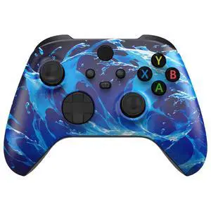 Custom Shell for Xbox Series X & S Controller - Revitalize Your Controller - Aqua Magic Replacement Accessories Front Housing Cover for Xbox Core Controller @ Custom Shell for Xbox Series X & S Controller - Revitalize Your Controller - Aqua Magic Replacement Accessories Front Housing Cover for Xbox Core Controller @