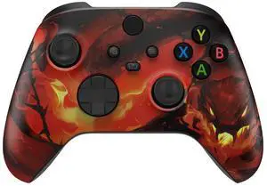 Custom Shell for Xbox Series X & S Controller - Revitalize Your Game - Purgatory Fire Serpent Replacement Accessories Front Housing Cover for Xbox Core Controller - No Control @ Custom Shell for Xbox Series X & S Controller - Revitalize Your Game - Purgatory Fire Serpent Replacement Accessories Front Housing Cover for Xbox Core Controller - No Control @