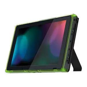 Clear Green DIY Housing Shell for Nintendo Switch Console, Replacement Faceplate Front Frame for Nintendo Switch Console w/Volume Up Down Power Buttons - Console NOT Included @ Clear Green DIY Housing Shell for Nintendo Switch Console, Replacement Faceplate Front Frame for Nintendo Switch Console w/Volume Up Down Power Buttons - Console NOT Included @