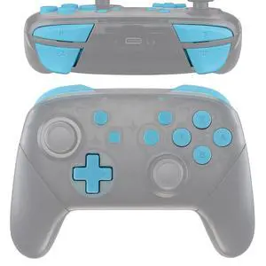 Heaven Blue Repair ABXY D-pad ZR ZL L R Keys for Nintendo Switch Pro Controller, Glossy DIY Replacement Full Set Buttons with Tools for Nintendo Switch Pro - Controller NOT Included @ Heaven Blue Repair ABXY D-pad ZR ZL L R Keys for Nintendo Switch Pro Controller, Glossy DIY Replacement Full Set Buttons with Tools for Nintendo Switch Pro - Controller NOT Included @