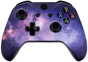 Nebula Galaxy Pattened Soft Touch Front Housing Shell Faceplate Cover for Xbox One S & Xbox One X Controller Model 1708 - Controller NOT Included @ Nebula Galaxy Pattened Soft Touch Front Housing Shell Faceplate Cover for Xbox One S & Xbox One X Controller Model 1708 - Controller NOT Included @