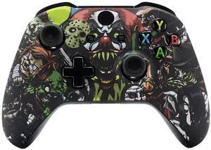 Scary Party Patterned Front Housing Shell Faceplate for Xbox One S & Xbox One X Controller Model 1708 - Controller NOT Included @ Scary Party Patterned Front Housing Shell Faceplate for Xbox One S & Xbox One X Controller Model 1708 - Controller NOT Included @