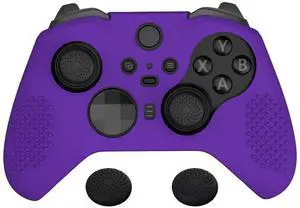PlayVital Purple Soft Anti-Slip Silicone Cover Skins for Xbox One Elite Controller Series 2, Custom Protective Case for Xbox Elite Series 2 Core Controller with Thumb Grips @ PlayVital Purple Soft Anti-Slip Silicone Cover Skins for Xbox One Elite Controller Series 2, Custom Protective Case for Xbox Elite Series 2 Core Controller with Thumb Grips @