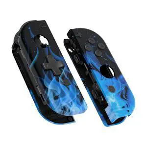 Blue Flame Soft Touch Joycon Handheld Controller Housing (D-Pad Version) w/ Full Buttons, DIY Replacement Shell Case for Nintendo Switch & Switch Oled Joy-Con Console Shell NOT Included @ Blue Flame Soft Touch Joycon Handheld Controller Housing (D-Pad Version) w/ Full Buttons, DIY Replacement Shell Case for Nintendo Switch & Switch Oled Joy-Con Console Shell NOT Included @