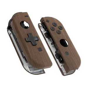 Wood Grain Soft Touch Joycon Handheld Controller Housing (D-Pad Version) w/Full Buttons, DIY Replacement Shell Case for Nintendo Switch & Switch OLED Joy-Con Console Shell NOT Included @ Wood Grain Soft Touch Joycon Handheld Controller Housing (D-Pad Version) w/Full Buttons, DIY Replacement Shell Case for Nintendo Switch & Switch OLED Joy-Con Console Shell NOT Included @
