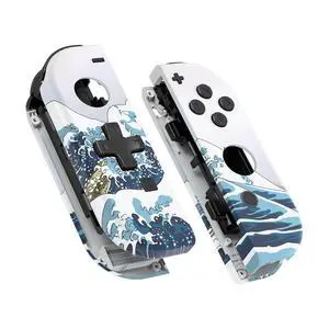 The Great Wave Soft Touch Joycon Handheld Controller Housing (D-Pad Version) w/Full Buttons, Replacement Shell Case for Nintendo Switch & Switch OLED Joy-Con Console Shell NOT Included @ The Great Wave Soft Touch Joycon Handheld Controller Housing (D-Pad Version) w/Full Buttons, Replacement Shell Case for Nintendo Switch & Switch OLED Joy-Con Console Shell NOT Included @
