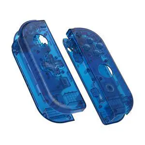 Transparent Clear Blue Joycon Handheld Controller Housing (D-Pad Version) w/Full Buttons, DIY Replacement Shell Case for Nintendo Switch & Switch OLED Joy-Con Console Shell NOT Included @ Transparent Clear Blue Joycon Handheld Controller Housing (D-Pad Version) w/Full Buttons, DIY Replacement Shell Case for Nintendo Switch & Switch OLED Joy-Con Console Shell NOT Included @