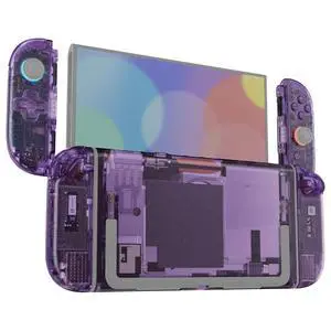 DIY Replacement Shell Buttons (D-Pad Ver) for Nintendo Switch 2, Full Set Rear Back Plate Controller Housing Buttons for Switch 2 Console & Joycon 2 - Deluxe Version - Clear Atomic Purple @ DIY Replacement Shell Buttons (D-Pad Ver) for Nintendo Switch 2, Full Set Rear Back Plate Controller Housing Buttons for Switch 2 Console & Joycon 2 - Deluxe Version - Clear Atomic Purple @
