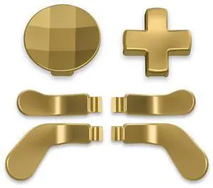 6 in 1 Metallic Hero Gold Magnetic Stainless Steel D-pads Replacement Back Paddles for Xbox Elite V1/V2 Controller Direction Keys Back Buttons for Xbox Elite & Elite Series 2 Controller @ 6 in 1 Metallic Hero Gold Magnetic Stainless Steel D-pads Replacement Back Paddles for Xbox Elite V1/V2 Controller Direction Keys Back Buttons for Xbox Elite & Elite Series 2 Controller @