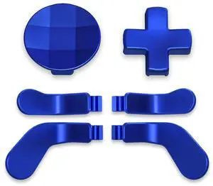 6 in 1 Metallic Blue Magnetic Stainless Steel D-pads Replacement Back Paddles for Xbox Elite V1/V2 Controller Direction Keys Back Buttons for Xbox Elite & Elite Series 2 Controller @ 6 in 1 Metallic Blue Magnetic Stainless Steel D-pads Replacement Back Paddles for Xbox Elite V1/V2 Controller Direction Keys Back Buttons for Xbox Elite & Elite Series 2 Controller @