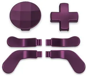 6 in 1 Metallic Grape Magnetic Stainless Steel D-pads Replacement Back Paddles for Xbox Elite V1/V2 Controller, Direction Keys Back Buttons for Xbox Elite & Elite Series 2 Controller @ 6 in 1 Metallic Grape Magnetic Stainless Steel D-pads Replacement Back Paddles for Xbox Elite V1/V2 Controller, Direction Keys Back Buttons for Xbox Elite & Elite Series 2 Controller @