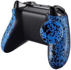 Textured Blue Back Panels, Comfortable Non-Slip Side Rails, 3D Splashing Handles, Game Improvement Replacement Parts for Xbox One X S Controller @ Textured Blue Back Panels, Comfortable Non-Slip Side Rails, 3D Splashing Handles, Game Improvement Replacement Parts for Xbox One X S Controller @