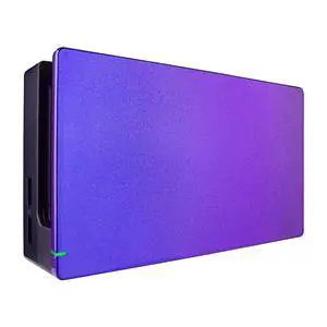 Custom Chameleon Glossy Faceplate for Nintendo Switch Dock, Purple Blue DIY Replacement Housing Shell for Nintendo Switch Dock - Dock NOT Included @ Custom Chameleon Glossy Faceplate for Nintendo Switch Dock, Purple Blue DIY Replacement Housing Shell for Nintendo Switch Dock - Dock NOT Included @